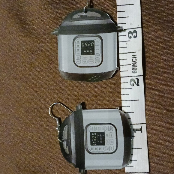 PRESSURE COOKER CROCKPOT HOTPOT Earrings - Picture 3 of 3